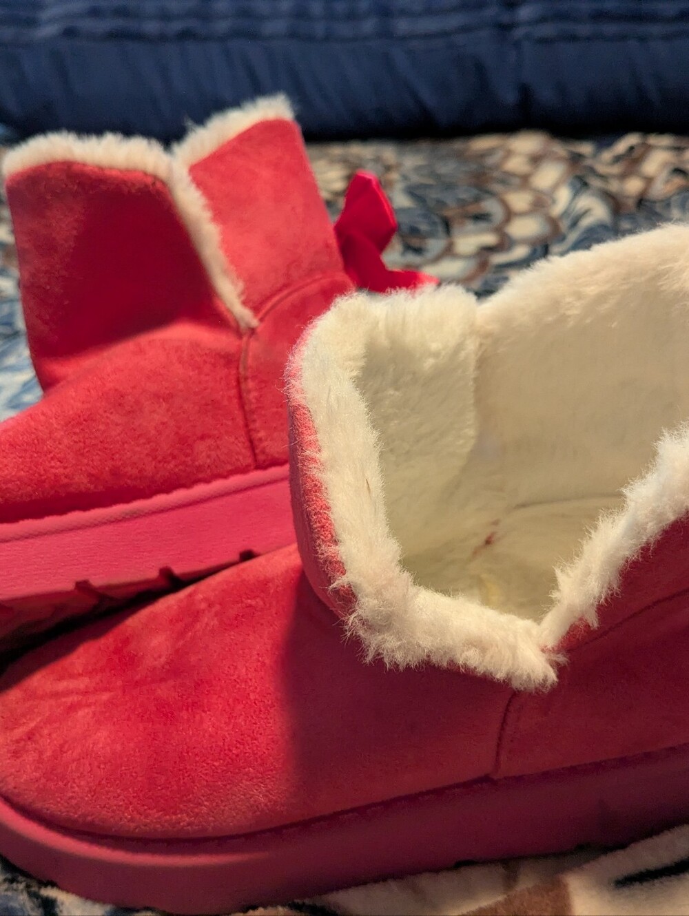 Sugar Kids  Pink Plush-Lined Slip-On Slippers
